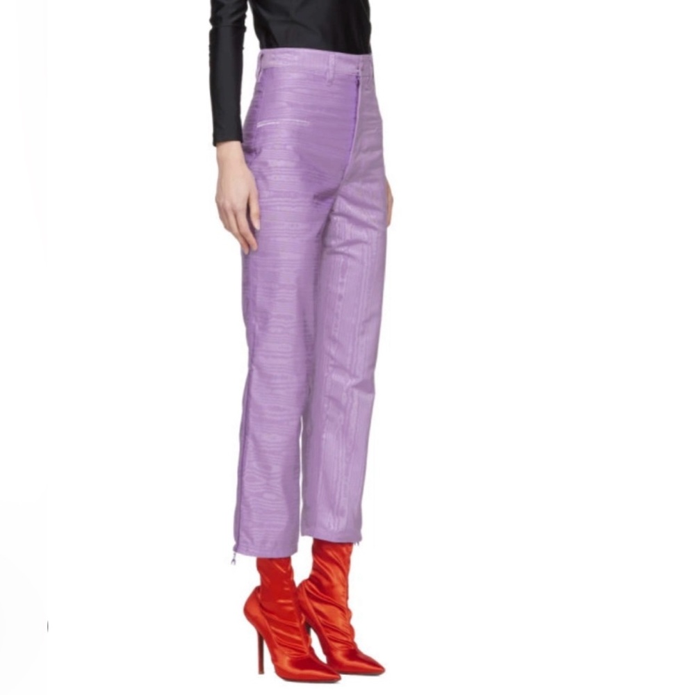 Marine Serre Purple High-Waisted Pants